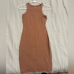 Wild Fable Sleeveless Brown Midi Dress